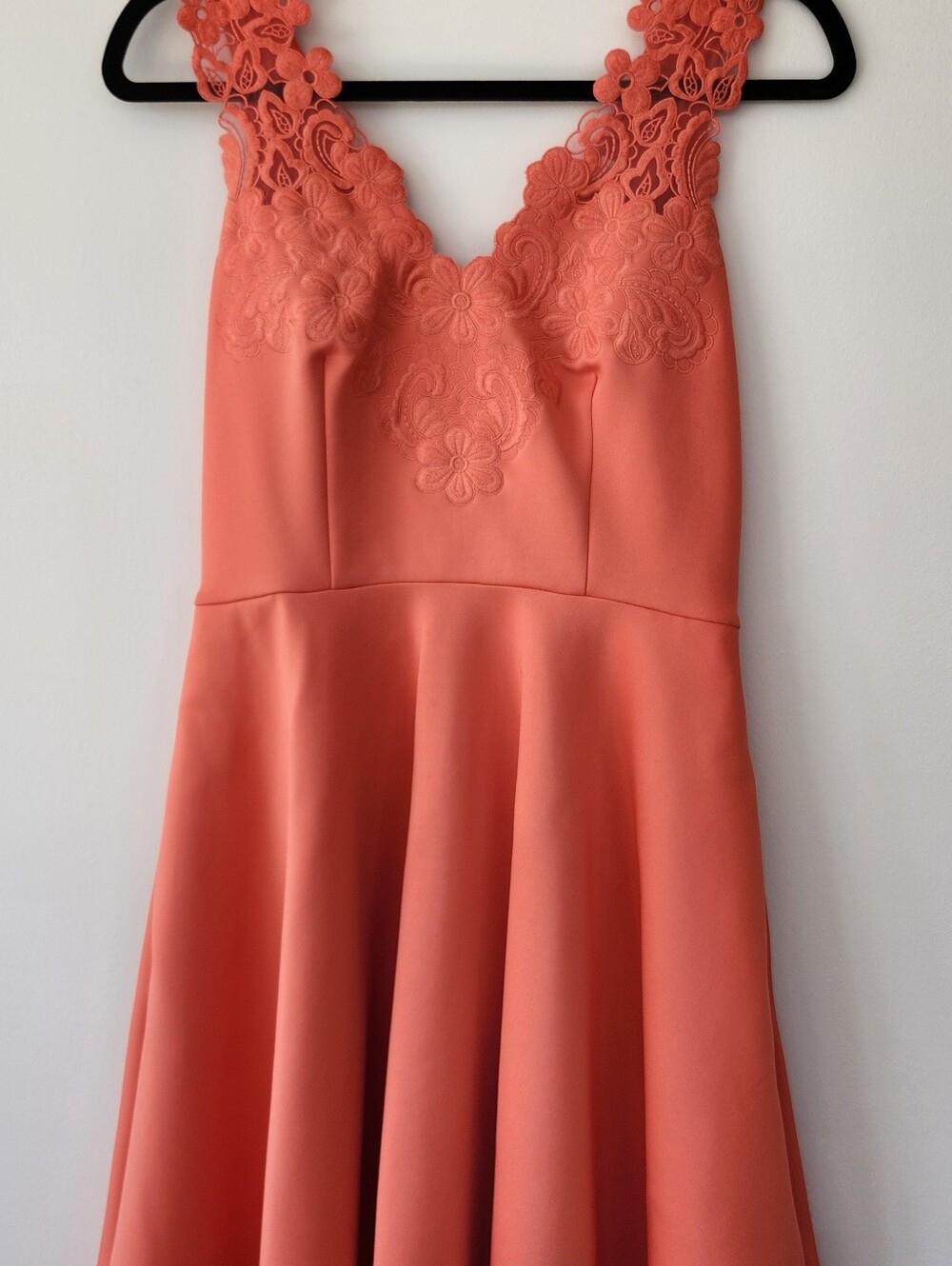Ted Baker Coral Lace Fit and Flare Dress Size 2